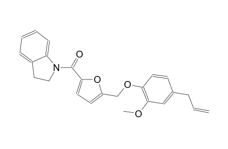 1-{5-[(4-allyl-2-methoxyphenoxy)methyl]-2-furoyl}indoline