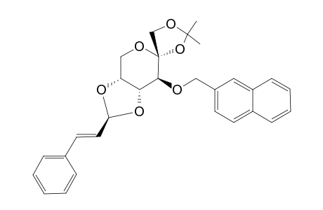 1,2-O-Isopropylidene-3-O-(2-naphthylmethyl)-4,5-O-[(1'S)-trans-3'-phenyl-2'-propen-1'-yl]-.beta.-D-fluctopyranose
