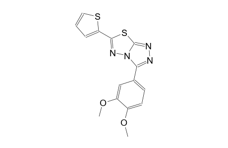 3-(3,4-dimethoxyphenyl)-6-(2-thienyl)[1,2,4]triazolo[3,4-b][1,3,4]thiadiazole
