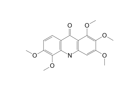 CUSCULINE;1,2,3,5,6-PENTAMETHOXY-9-ACRIDONE