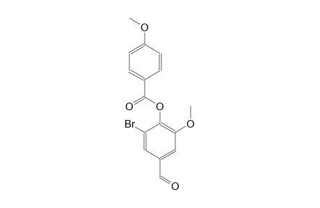 benzoic acid, 4-methoxy-, 2-bromo-4-formyl-6-methoxyphenyl ester