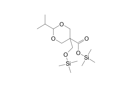 1,3-Dioxane-5-carboxylic acid, 2-(1-methylethyl)-5-[[(trimethylsilyl)oxy]methyl]-, trimethylsilyl ester