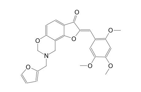 7H-furo[2,3-f][1,3]benzoxazin-3(2H)-one, 8-(2-furanylmethyl)-8,9-dihydro-2-[(2,4,5-trimethoxyphenyl)methylene]-, (2Z)-
