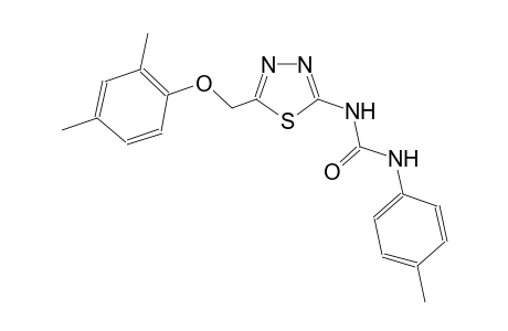 N-{5-[(2,4-dimethylphenoxy)methyl]-1,3,4-thiadiazol-2-yl}-N'-(4-methylphenyl)urea