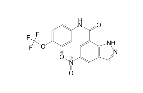 5-Nitro-N-[4-(trifluoromethoxy)phenyl]-1H-indazole-7-carboxamide