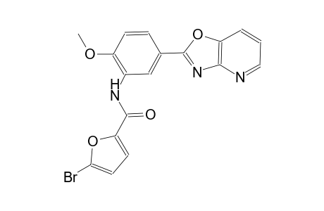 5-bromo-N-(2-methoxy-5-[1,3]oxazolo[4,5-b]pyridin-2-ylphenyl)-2-furamide