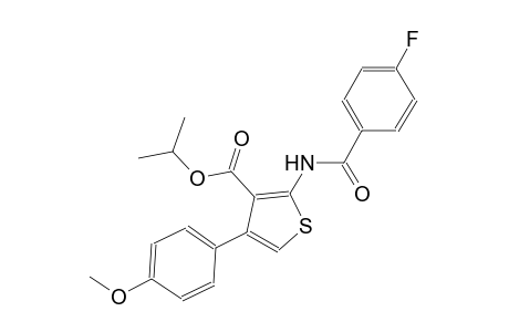 isopropyl 2-[(4-fluorobenzoyl)amino]-4-(4-methoxyphenyl)-3-thiophenecarboxylate
