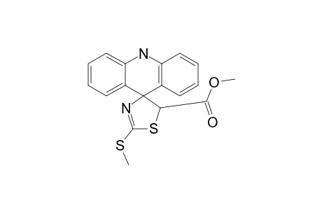 2'-METHYLTHIO-5'-METHOXYCARBONYL-SPIRO-[DIHYDROACRIDINE-(10H)-4'-THIAZOLINE]