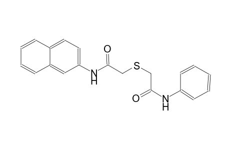 N-Naphthalen-2-yl-2-phenylcarbamoylmethylsulfanyl-acetamide