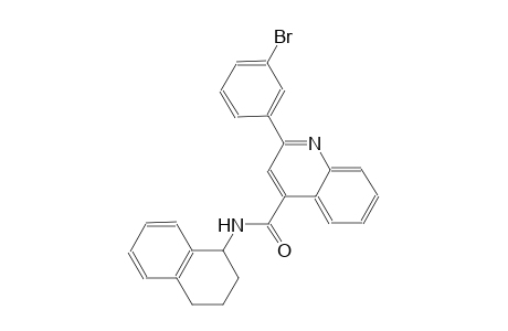 2-(3-bromophenyl)-N-(1,2,3,4-tetrahydro-1-naphthalenyl)-4-quinolinecarboxamide