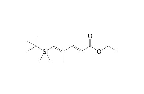 (2E,4E)-5-[tert-butyl(dimethyl)silyl]-4-methyl-penta-2,4-dienoic acid ethyl ester