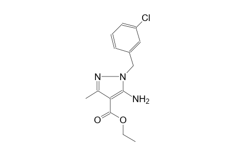1H-pyrazole-4-carboxylic acid, 5-amino-1-[(3-chlorophenyl)methyl]-3-methyl-, ethyl ester