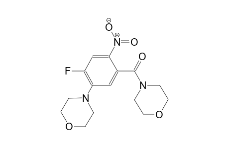 morpholine, 4-[2-fluoro-5-(4-morpholinylcarbonyl)-4-nitrophenyl]-
