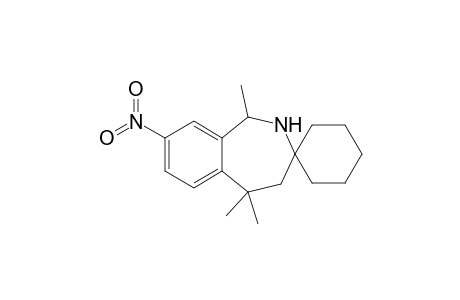 1,5,5-trimethyl-8-nitro-spiro[2,4-dihydro-1H-2-benzazepine-3,1'-cyclohexane]
