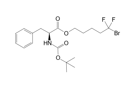(5-bromo-5,5-difluoro-pentyl) (2S)-2-(tert-butoxycarbonylamino)-3-phenyl-propanoate
