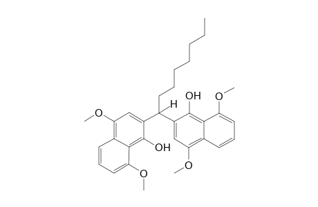 2-[1-(1-hydroxy-4,8-dimethoxy-2-naphthalenyl)octyl]-4,8-dimethoxy-1-naphthalenol