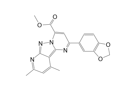 pyrido[2',3':3,4]pyrazolo[1,5-a]pyrimidine-4-carboxylic acid, 2-(1,3-benzodioxol-5-yl)-8,10-dimethyl-, methyl ester