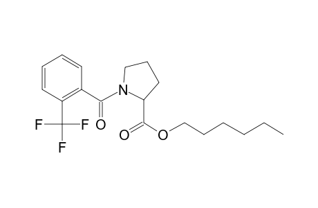 L-Proline, N-(2-trifluoromethylbenzoyl)-, hexyl ester