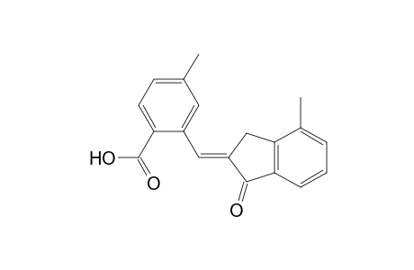 2-( 2'-Hydroxycarbonyl-5'-methylbenzylidene)-4-methylindan-1-one