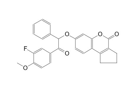 7-[2-(3-fluoro-4-methoxyphenyl)-2-oxo-1-phenylethoxy]-2,3-dihydrocyclopenta[c]chromen-4(1H)-one