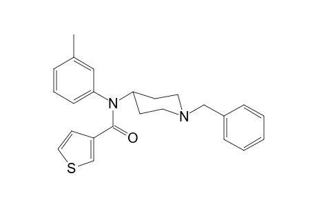N-(1-Benzylpiperidin-4-yl)-N-(3-methylphenyl)thiophene-3-carboxamide