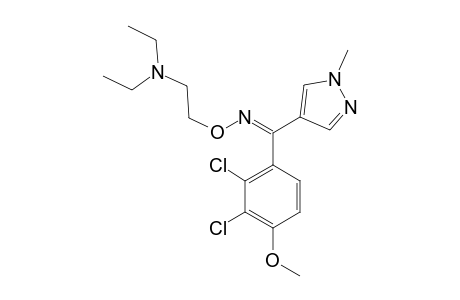 2-[[(2,3-dichloro-4-methoxy-phenyl)-(1-methylpyrazol-4-yl)methylene]amino]oxyethyl-diethyl-amine