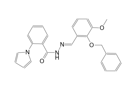 N'-{(E)-[2-(benzyloxy)-3-methoxyphenyl]methylidene}-2-(1H-pyrrol-1-yl)benzohydrazide