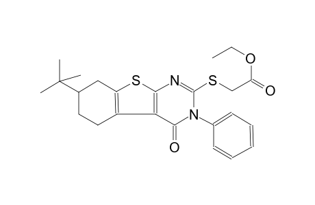 acetic acid, [[7-(1,1-dimethylethyl)-3,4,5,6,7,8-hexahydro-4-oxo-3-phenylbenzo[4,5]thieno[2,3-d]pyrimidin-2-yl]thio]-, ethyl ester
