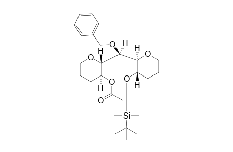 (2R,3S)-Acetic Acid 2-[(Benzyloxy)(2R,3S)-3-(tert-butyldimethylsiloxy)tetrahydropyran-2-yl]-(R)-methyl]tetrahydropyran-3-yl Ester