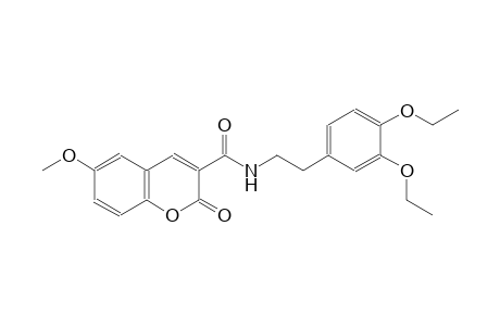 2H-1-benzopyran-3-carboxamide, N-[2-(3,4-diethoxyphenyl)ethyl]-6-methoxy-2-oxo-