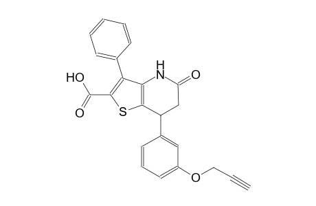 thieno[3,2-b]pyridine-2-carboxylic acid, 4,5,6,7-tetrahydro-5-oxo-3-phenyl-7-[3-(2-propynyloxy)phenyl]-