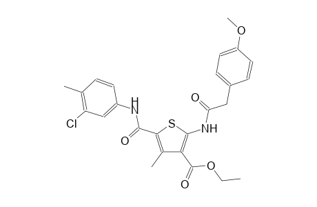 5-[(3-chloro-4-methylanilino)-oxomethyl]-2-[[2-(4-methoxyphenyl)-1-oxoethyl]amino]-4-methyl-3-thiophenecarboxylic acid ethyl ester