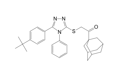 1-(1-adamantyl)-2-[[5-(4-tert-butylphenyl)-4-phenyl-1,2,4-triazol-3-yl]sulfanyl]ethanone
