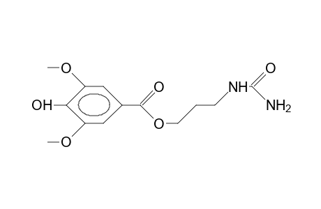 3,5-Dimethoxy-4-hydroxy-benzoic acid, 3-ureido-propyl ester