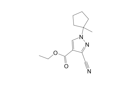 3-cyano-1-(1-methylcyclopentyl)pyrazole-4-carboxylic acid ethyl ester