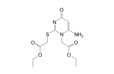 Ethyl 2-[6-amino-2-(2-ethoxy-2-oxo-ethyl)sulfanyl-4-oxo-pyrimidin-1-yl]acetate