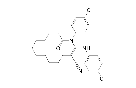 s-trans-(2E)-1-(4-Chlorophenyl)-2-(4-chlorophenylamino)-14-oxo-1-azacyclotetradec-2-ene-3-carbonitrile