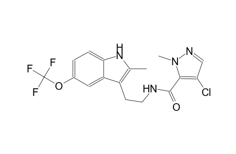 1H-pyrazole-5-carboxamide, 4-chloro-1-methyl-N-[2-[2-methyl-5-(trifluoromethoxy)-1H-indol-3-yl]ethyl]-