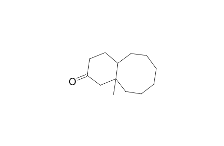2(1H)-Benzocyclooctenone, decahydro-10a-methyl-, trans-