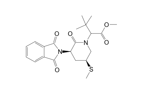 cis-(.alpha.S,3S*,5RS)-N-(Methoxycarbonyl)-3-methylbutyl]-3-phthaloyl-5-methylthiopioeridin-2-one