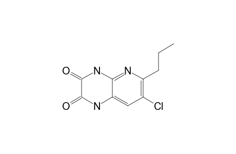 7-CHLORO-6-PROPYL-1,4-DIHYDRO-PYRIDO-[2,3-B]-PYRAZINE-2,3-DIONE