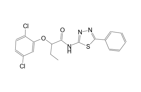 2-(2,5-dichlorophenoxy)-N-(5-phenyl-1,3,4-thiadiazol-2-yl)butanamide