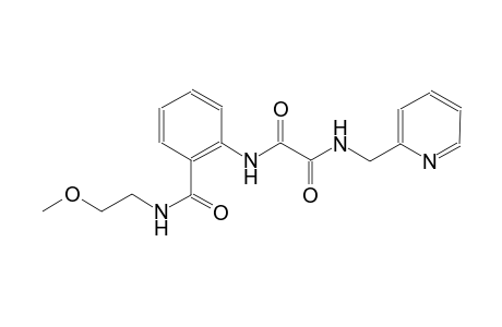 ethanediamide, N~1~-[2-[[(2-methoxyethyl)amino]carbonyl]phenyl]-N~2~-(2-pyridinylmethyl)-