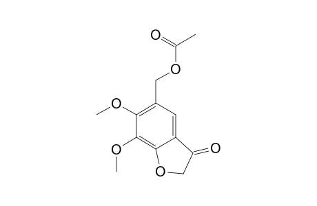 (6,7-dimethoxy-3-oxidanylidene-1-benzofuran-5-yl)methyl ethanoate