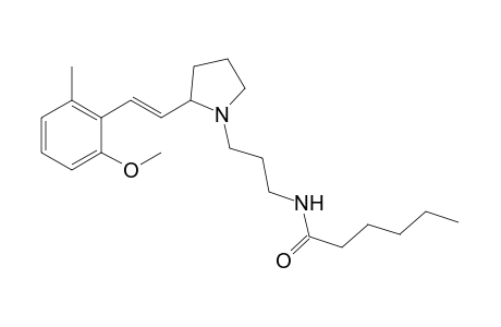 2-{N-[3'''-(N'-Hexanoylamino)propyl]-2"-pyrrolidinyl]-ethen-2'-yl}-1-methyl-6-methoxybenzene