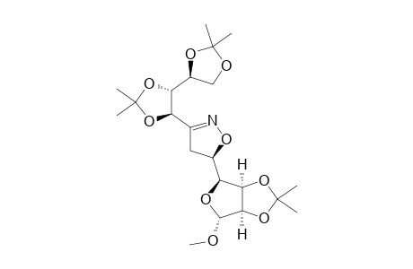 (5S)-5-(2,3-O-ISOPROPYLIDENE-1-O-METHYL-ALPHA-D-LYXO-TETROFURANOS-4-YL)-3-(1,2:3,4-DI-O-ISOPROPYLIDENE-L-ARABINO-TETRITOL-1-YL)-4,5-DIHYDROISOXAZO