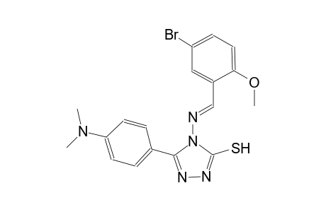 4-{[(E)-(5-bromo-2-methoxyphenyl)methylidene]amino}-5-[4-(dimethylamino)phenyl]-4H-1,2,4-triazole-3-thiol