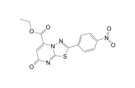 2-(4-nitrophenyl)-7-oxo-[1,3,4]thiadiazolo[3,2-a]pyrimidine-5-carboxylic acid ethyl ester