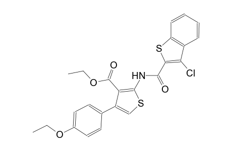 ethyl 2-{[(3-chloro-1-benzothien-2-yl)carbonyl]amino}-4-(4-ethoxyphenyl)-3-thiophenecarboxylate