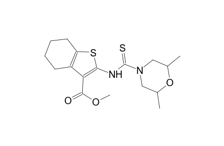 methyl 2-{[(2,6-dimethyl-4-morpholinyl)carbothioyl]amino}-4,5,6,7-tetrahydro-1-benzothiophene-3-carboxylate